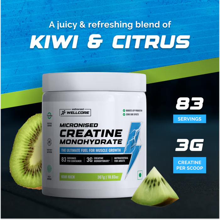 Wellcore - Pure Micronised Creatine Monohydrate | (307g, 83 servings)