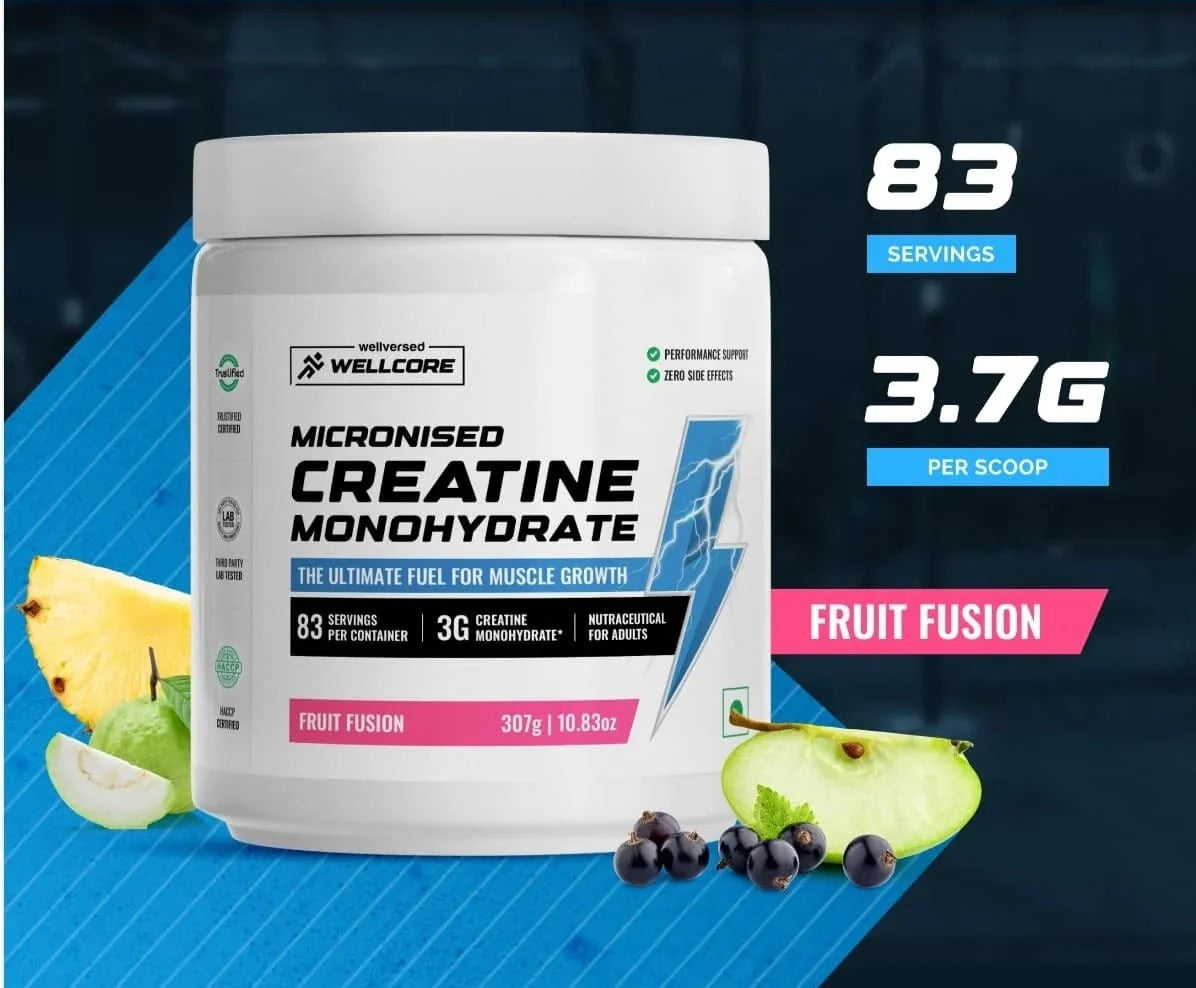 Wellcore - Pure Micronised Creatine Monohydrate | (307g, 83 servings)